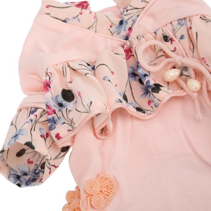 Robe De Fée Princesse Tang – Doublure Polaire – Nouvel An Chinois – Pour Fille 0-5 Ans – Broderie – 2025