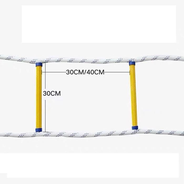 Échelle De Secours PHONME 3m - Antidérapante Et Portable Pour Évacuation Urgence Enfants/Adultes