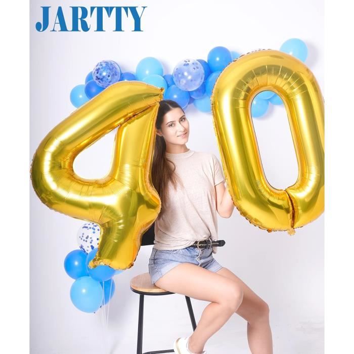 Ballon Chiffre 1 Doré JARTTY – 101 Cm Gonflable, Décoration Anniversaire Première Année