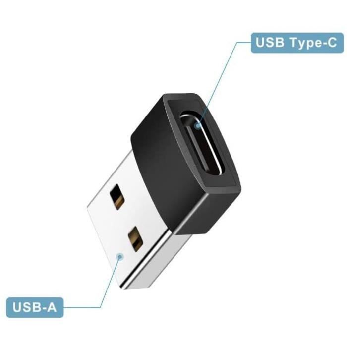 Adaptateur USB C vers USB (Lot de 4), Adaptateur USB C vers USB