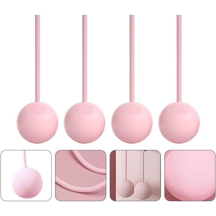 Corde à Sauter Sans Fil – 2 Balles D’entraînement En ABS Rose – Pour Fitness, Cardio, Entraînement à Domicile