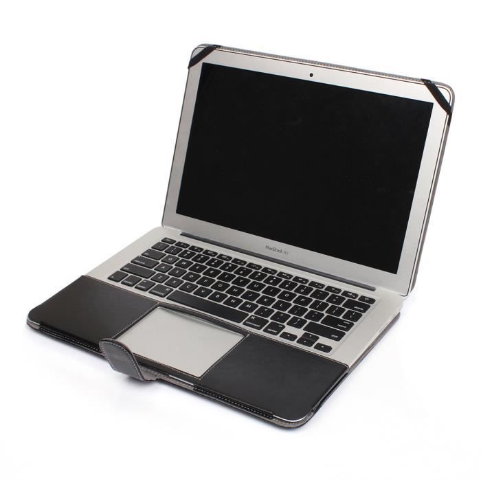 Étui Housse MacBook Air 13 Pouce Coque Modèle A1932 (Neuf 2018 Version)  Luxe Rétro Antichoc PU Cuir -marron - Cdiscount Informatique