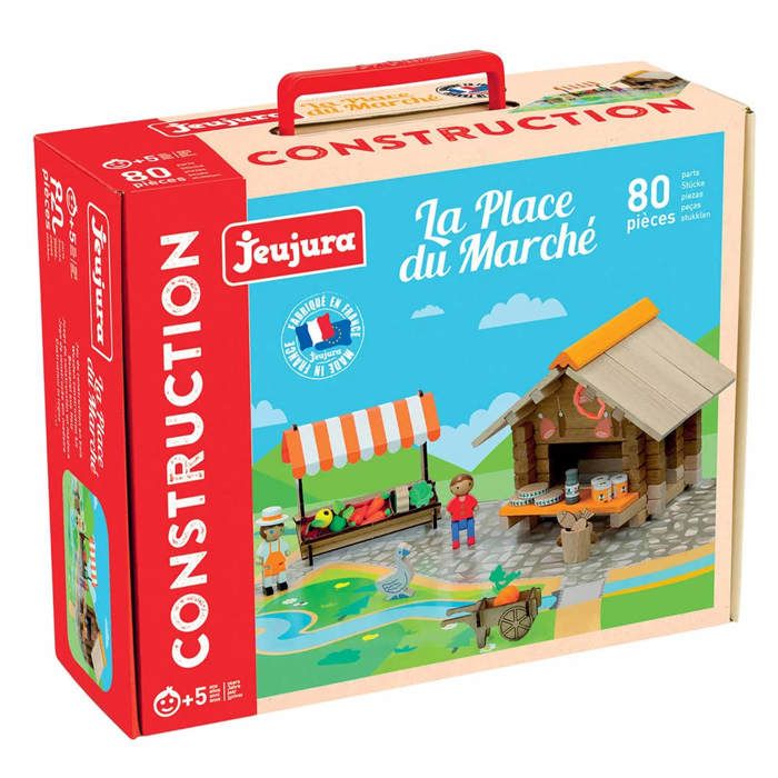 Jeu De Construction En Bois JEUJURA - Boîte à Construire - Fabriqué En France - Occasion