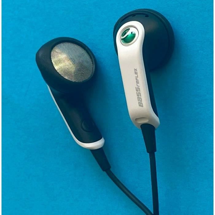 Original Sony écouteurs intra-auriculaires stéréo Headset - avec appels et  microphone pour Sony Téléphones Mobiles avec jack 3,5 mm