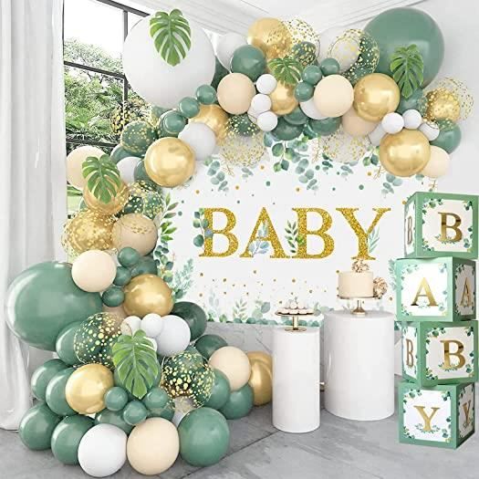 128pcs Arche Ballon Anniversaire Vert Olive pour fête d'anniversaire, Baby  Shower, Fête à Thème Jungle Safari, Mariage Décor - Cdiscount Maison