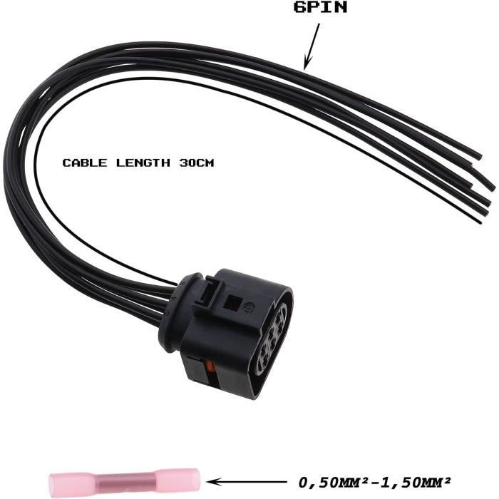 Faisceau de câbles de connecteur DT 18AWG à 2 broches pour feux de con