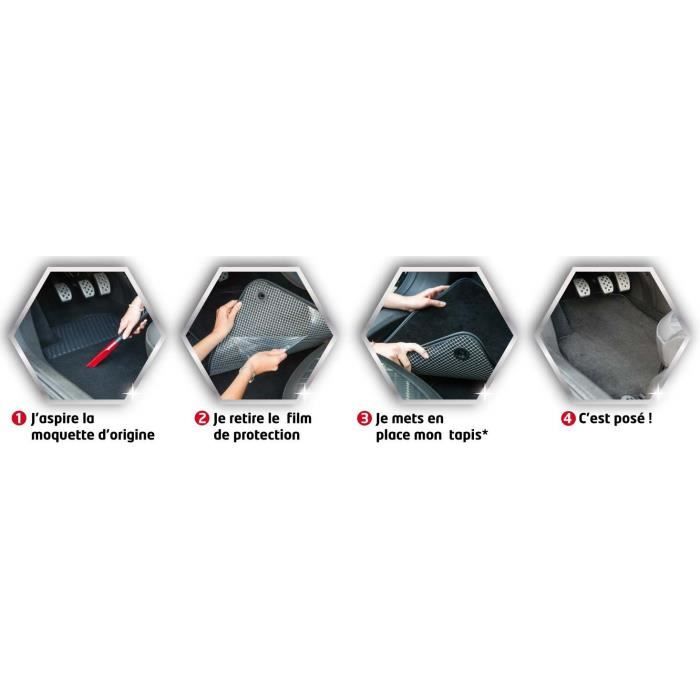 DHCarMats - Tapis Côté Guide Pour Peugeot 308 I 2007-2013