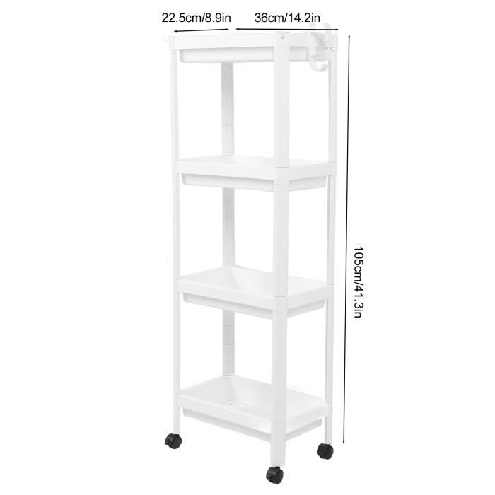 Plateau De Baignoire Extensible – Réglable De 55 à 78 Cm, Plastique Résistant, Antidérapant, Avec Trous D’évacuation - 9