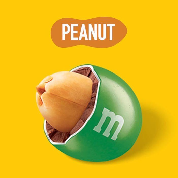 MM PEANUT, Bonbons Chocolat Au Lait Et Cacahuètes - Paquet De 36