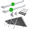 NuaSol Kit de montage pour centrale électrique de balcon | 4 supports de panneau solaire | 30°-60° | support de panneau solaire-0