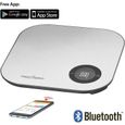 ProfiCook Bluetooth Balance de cuisine (analyse de la composition des aliments via l'application gratuite, acier inoxydable)-0