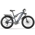 26" Fat Tire Vélo Électrique - Shengmilo Mx05 - 500w Mountain E-Bike - Gris-0