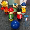 TD® Jouets d'Intérieur Enfants en bois- Bowling puzzle -Jeux de balle maternelle 3-7 ans- Jeu de quilles Pirates-0