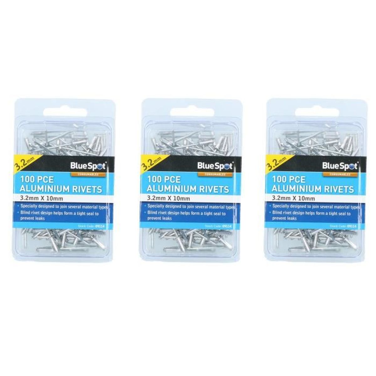 Restagraf - Rivet Expansé Tête Large Aluminium - Compatible Avec