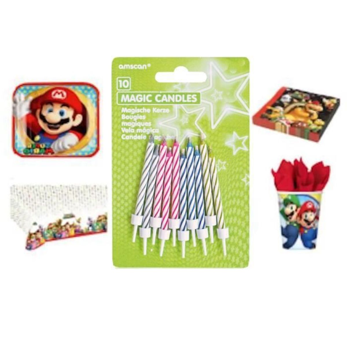 Kit Xl Cde5 Mario 8 Enfants Complet Anniversaire 8 Assiettes 8 Gobelets 16 Serviettes 1 Nappe 10 Bougies Motif Super Mari Achat Vente Kit De Decoration Cdiscount Kit Xl Cde5 Mario 8 Enfants Complet Anniversaire 8 Assiettes 8 Gobelets 16 Serviettes 1 Nappe 10 Bougies Motif Super Mari Achat Vente Kit De Decoration Cdiscount