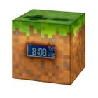 Réveil Minecraft PALADONE - Bloc d'herbe - Musique Sunrise - Lumière d'ambiance