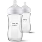 Lot de 2 Biberons Natural 3.0 PHILIPS AVENT SCY933/02 - 240 ml - En verre