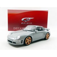 Voiture Miniature de Collection - GT SPIRIT 1/18 - PORSCHE RUF Turbo R - 1998 - Gris - GT145