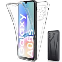 Coque pour Samsung Galaxy A05s - Protection 360° Transparent Antichoc Silicone+PC (pas pour Galaxy A05)