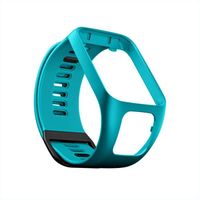 Bleu-vert Bracelet de montre en silicone de remplacement pour TomTom Runner 2/3 TomTom Spark 3