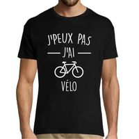 Vélo | Je Peux Pas | T-Shirt Homme col Rond Sport Humour