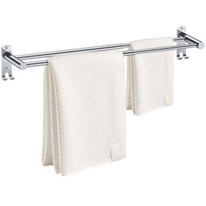 Barre Porte Serviette Salle De Bain HONPHIER 2 Pièces Porte-Serviettes Extensible Porte Torchons Portant Professionnel Double