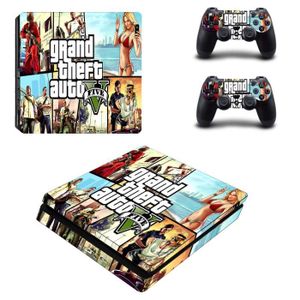 STICKER - SKIN CONSOLE Armée verte - Grand Theft Auto V GTA 5 PS4 Slim Skin Sticker, Cover, Decal Protector, Console and Contrmatéri