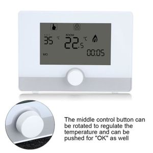 THERMOSTAT D'AMBIANCE ZJCHAO Thermostat de chauffage de l'eau Régulateur de température de thermostat programmable pour système de chauffage de