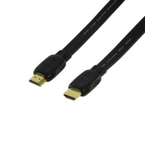 CÂBLE TV - VIDÉO - SON Câble HDMI plat 1.5m / ARC - 3D - Ethernet Channel