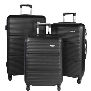 SET DE VALISES Set de 3 Valises Rigides Cactus ABS NOIR - CA1035A