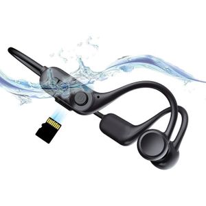 Casque de natation étanche IPX8 Bluetooth lecteur MP3 16 Go écouteur sans  fil casque à conduction osseuse en cours d'exécution plongée Hifi