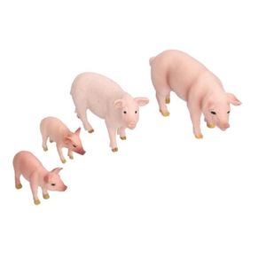 FIGURINE - PERSONNAGE Fdit Modèle d'animaux de cochon Simulation Ferme P