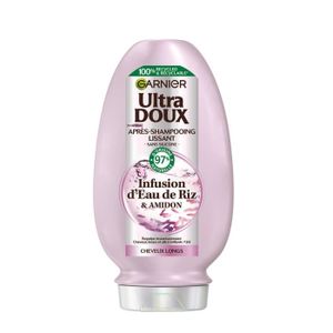 APRÈS-SHAMPOING PACK Garnier Ultra Doux Après-Shampooing Lissant Infusion d'Eau de Riz 200ml