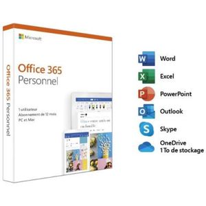 BUREAUTIQUE Microsoft Office 365 Personnel - 1 utilisateur - P