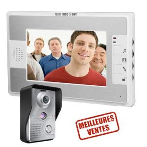 Interphone vidéo sans fil 2.4G 7 pouces TFT LCD avec vision nocturne et  contrôle d'accès RFID - JIA-CWU - Cdiscount Bricolage