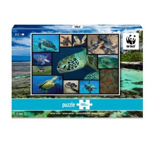 PUZZLE Puzzle 1000 pièces - WWF - Tortues De Mer - Animau
