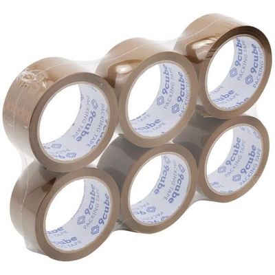 Pacco Da 6 Rotoli Di Nastro Adesivo Da Pacchi TESA 64014, Trasparente, 50mm X 66m, Qualità Professionale