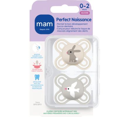 MAM Sucette Original Silicone Rose 18+ Mois Lot De 3 - Orthodontique