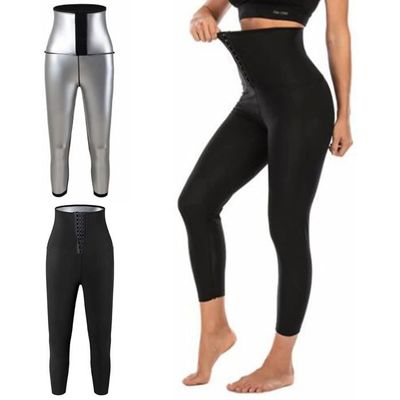 Legging de Sudation de Sport Femme Noir Fitness Taille Haute