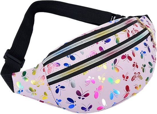 Sac Banane Dinosaure Drôle - Ceinture Réglable - Pour Randonnée, Vélo, Voyage - Polyester - 13,7 X 5,5 Pouces