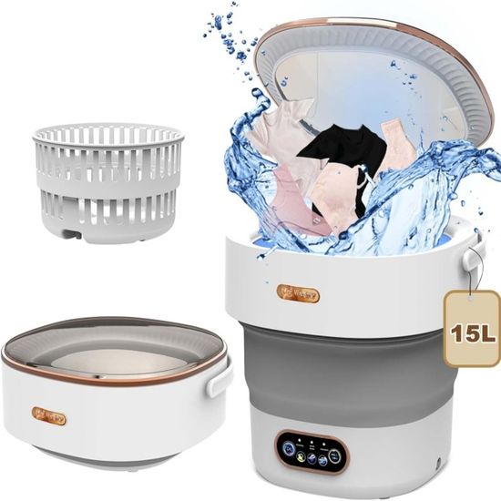 INCASA Mini machine à laver avec essorage idéal Camping car
