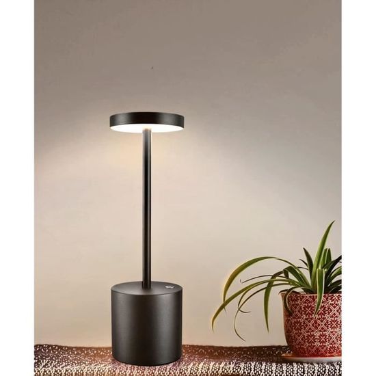Lampe de table LED rechargeable - Lampe de table à intensité variable -  Lampe de table
