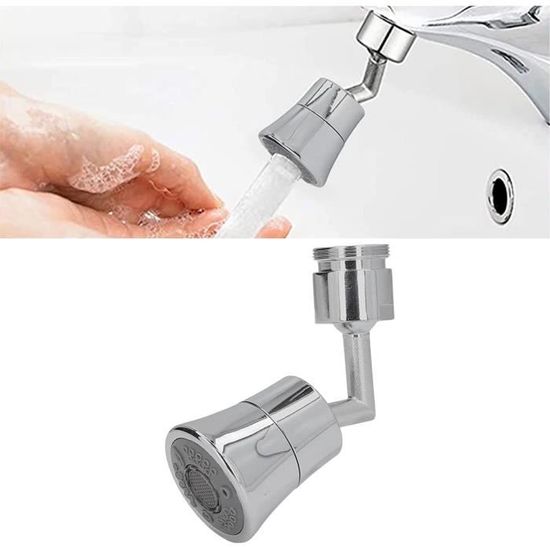 Acheter Tête De Pulvérisation De Robinet à Rotation Universelle De 1440 °, Pour Robinets D'extension, Buse De Barboteur D'aérateur, Robinet De Cuisine, Bras De Robot De Lavabo