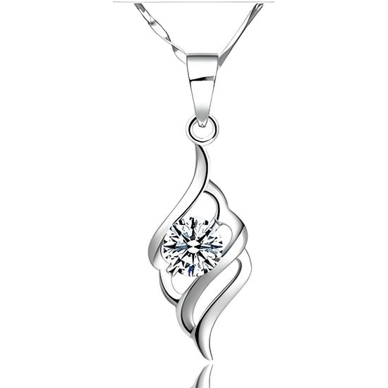 Collier Avec Pendentif œil Protecteur Bleu - Longueur 45 Cm - Argenté - Unisexe