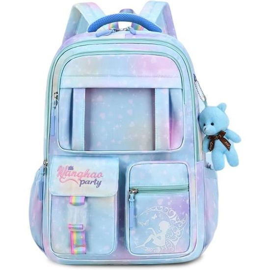 Sac à Dos Scolaire Imperméable – Tissu Oxford, 46x32x20 Cm, Pour Filles Ados, Léger
