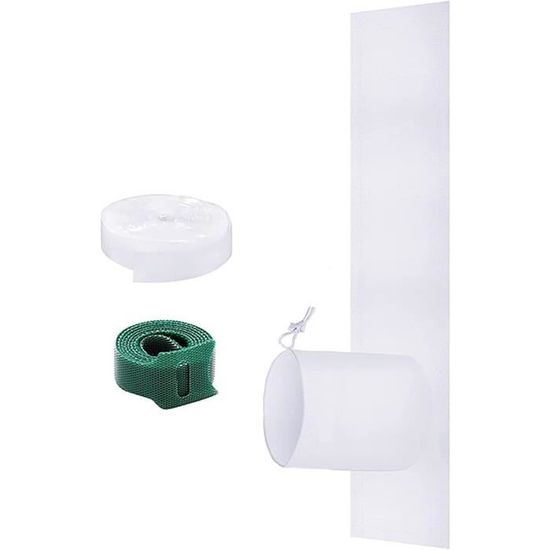 Joint Fenêtre Universel 400 Cm Pour Climatiseur Mobile - Fermeture Éclair + Velcro, Anti-Chaleur & Insectes
