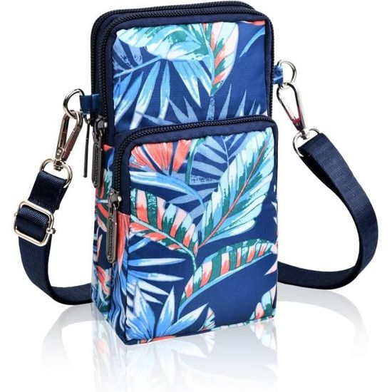 Petit Sac Bandoulière Femme-Mini Pochette Téléphone Portable Cuir PU