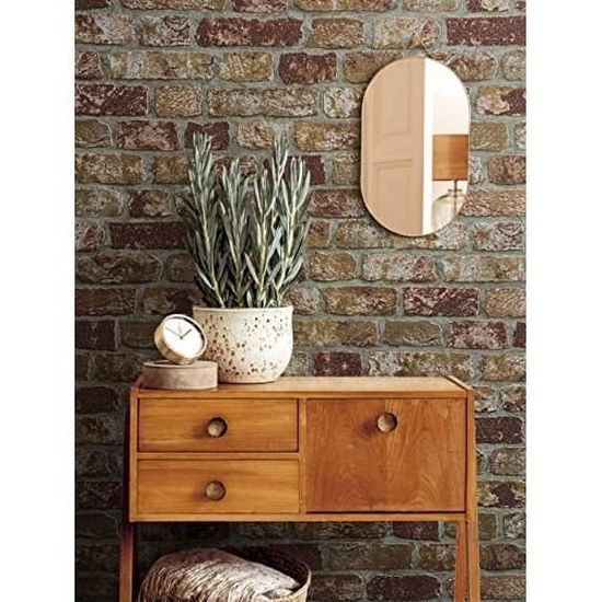Papier Peint Panoramique Wallario Premium - Hall Industriel Vide - Intissé - Marron