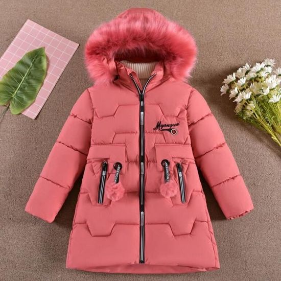 IMJONO Veste Enfant Hiver à Capuche Renard Manteau Chaud Garçon