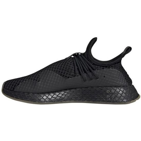 Basket adidas Originals DEERUPT S - Homme - Textile - Lacets - Noir - Plat